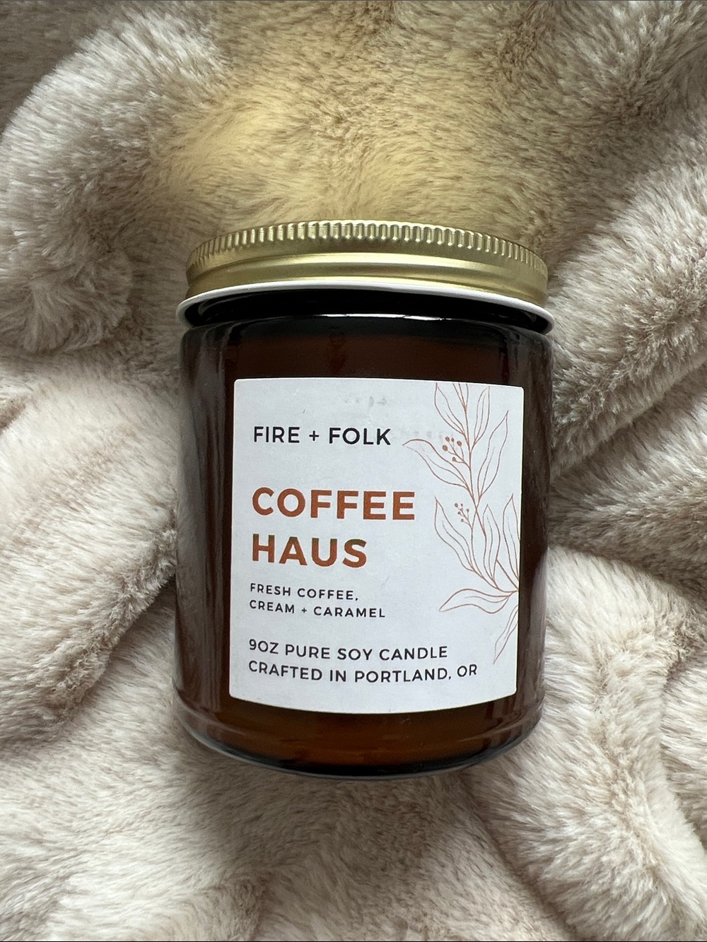 2 for $30 🕯️💛 Fire + Folk “Coffee Haus” Soy Candle • 9oz